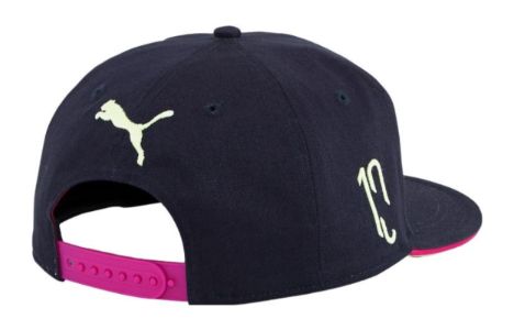Puma Neymar Jr Flat Brim Cap 'Black Red Yellow' 02428901 sold by KicksCrew