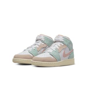 (GS) Air Jordan 1 Mid SE 'Pink Oxford Jade Ice' DZ5361-100 sold by KicksCrew