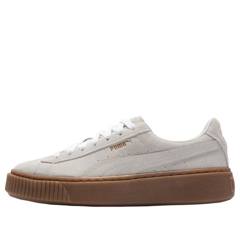 (WMNS) PUMA Suede Platform Core L 'Whisper White' 392135-01 sold by KicksCrew