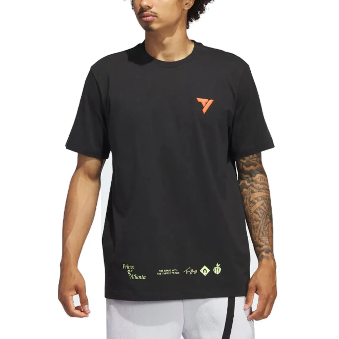 adidas Trae Prince Of Atlanta Signature T-Shirt 'Black' II7795 sold by KicksCrew product image thumbnail 3