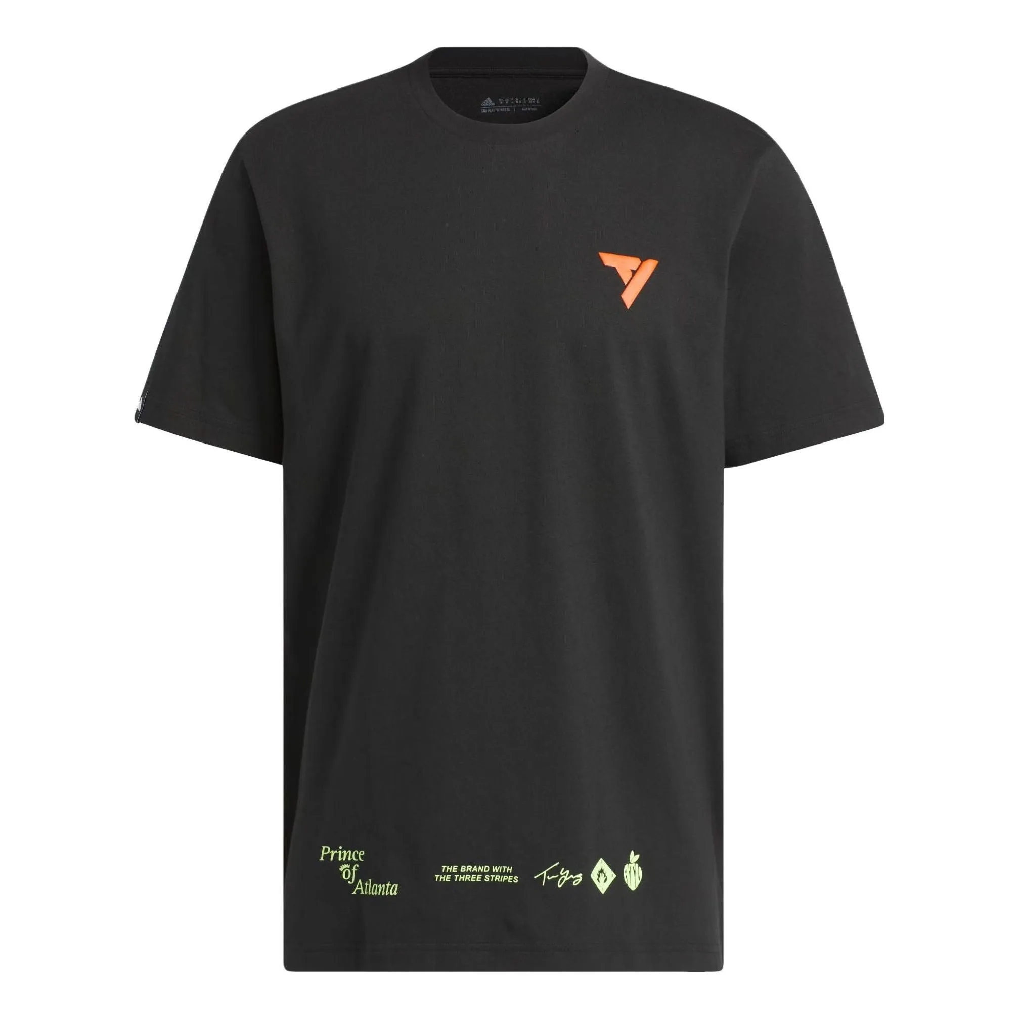 adidas Trae Prince Of Atlanta Signature T-Shirt 'Black' II7795 sold by KicksCrew