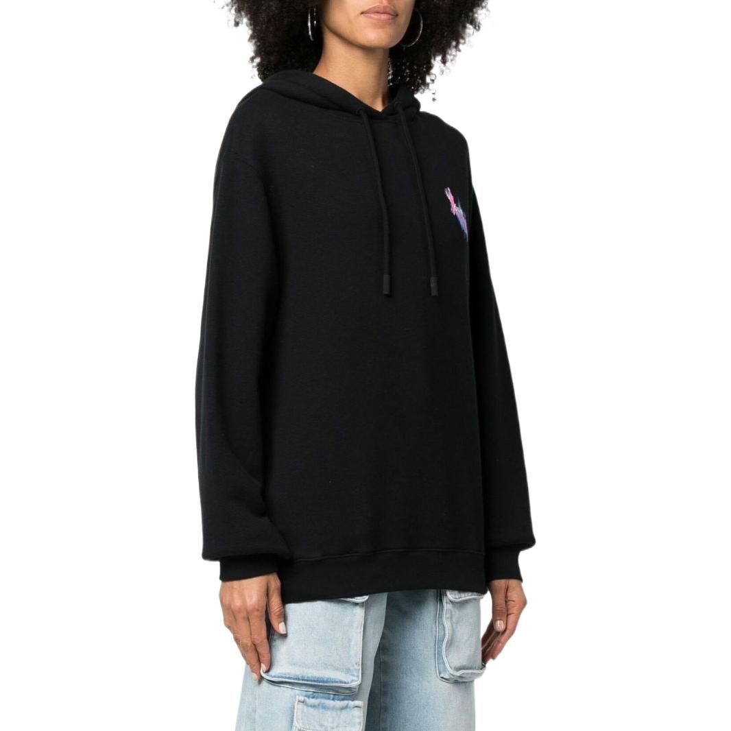 (WMNS) Off-White Hotchpotch Arrow Reg Hoodie 'Black' OWBB035F22JER0091084 sold by KicksCrew product image thumbnail 2