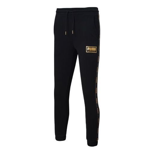 Puma Holiday Pack Sweatpants 'Black Yellow' 586352-01 sold by KicksCrew