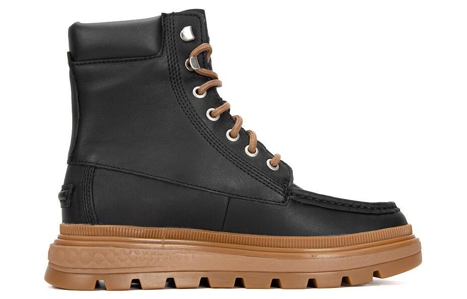 (WMNS) Timberland Ray City Moc Toe Chukka Boots 'Black Regenerative Leather' A5M3B015 sold by KicksCrew product image thumbnail 2