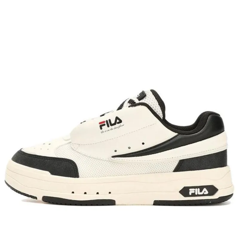 (WMNS) FILA Mix Low Skate Shoes 'Cream White Black' F12W324203FWV sold by KicksCrew