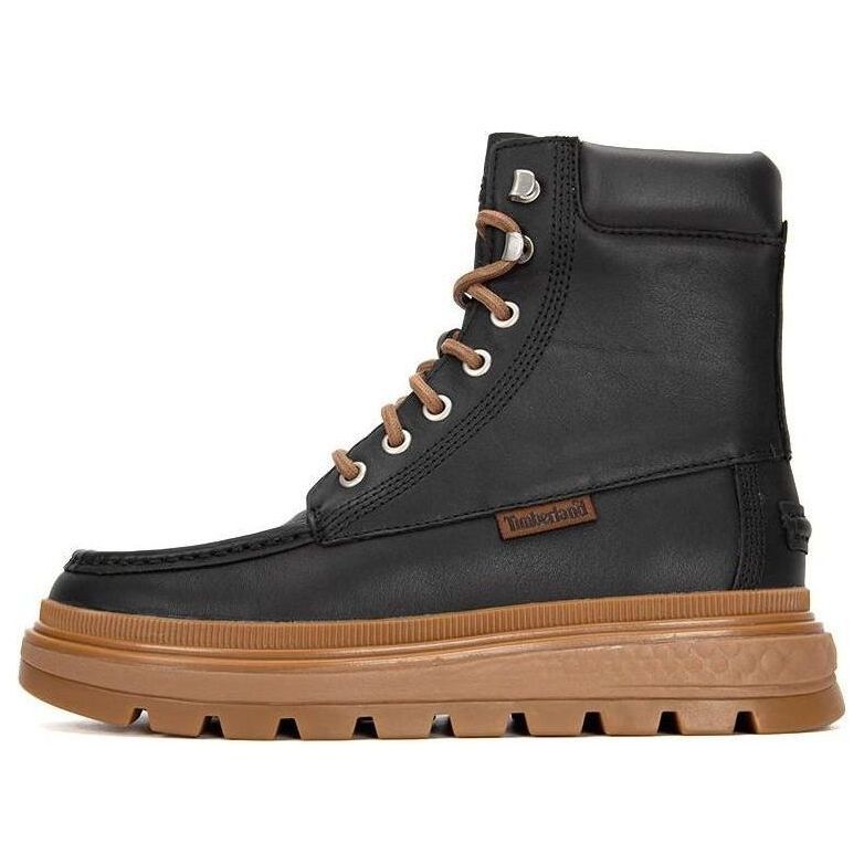 (WMNS) Timberland Ray City Moc Toe Chukka Boots 'Black Regenerative Leather' A5M3B015 sold by KicksCrew