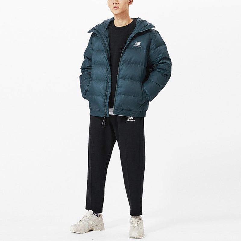 New Balance Logo Casual Down Jacket 'Teal' AMJ13336-AT sold by KicksCrew product image thumbnail 5