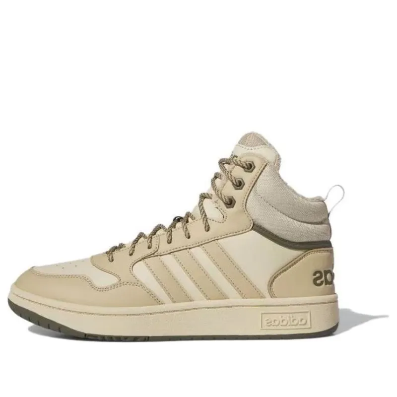adidas Hoops 3.0 Mid Lifestyle Basketball Classic Fur Lining Winterized Shoes 'Beige' IG7929 sold by KicksCrew