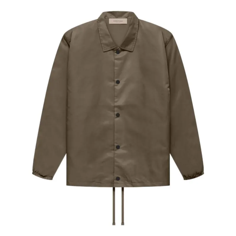 Fear of God Essentials FW22 Coaches Jacket 'Wood' FOG-FW22-147 sold by KicksCrew