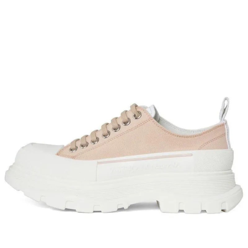 (WMNS) Alexander McQueen Tread Slick Lace Up Sneakers 'Pink White' 697072W4TGS5375 sold by KicksCrew