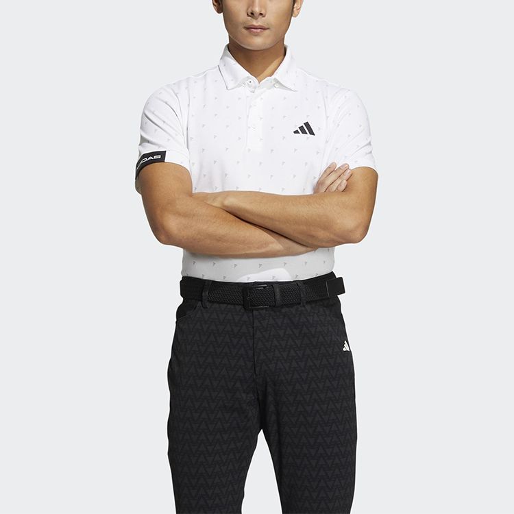 adidas AEROREADY Badge of Sport Monogram Polo Shirt 'White' HT6837 sold by KicksCrew product image thumbnail 2