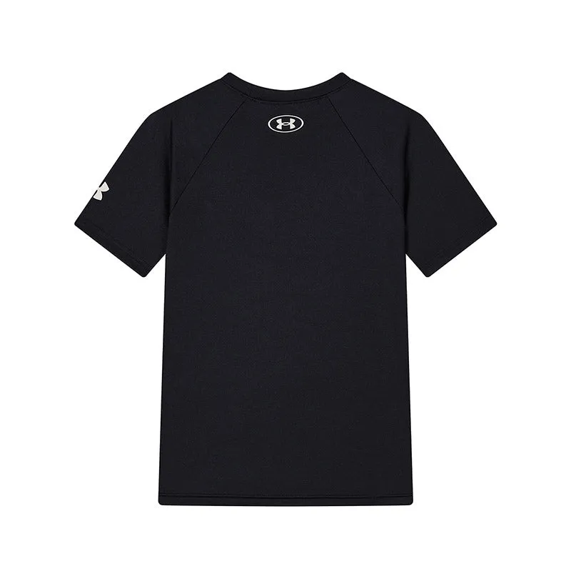 Under Armour Project Rock Tech Respect T-Shirt 'Black' 1370244 sold by KicksCrew product image thumbnail 2