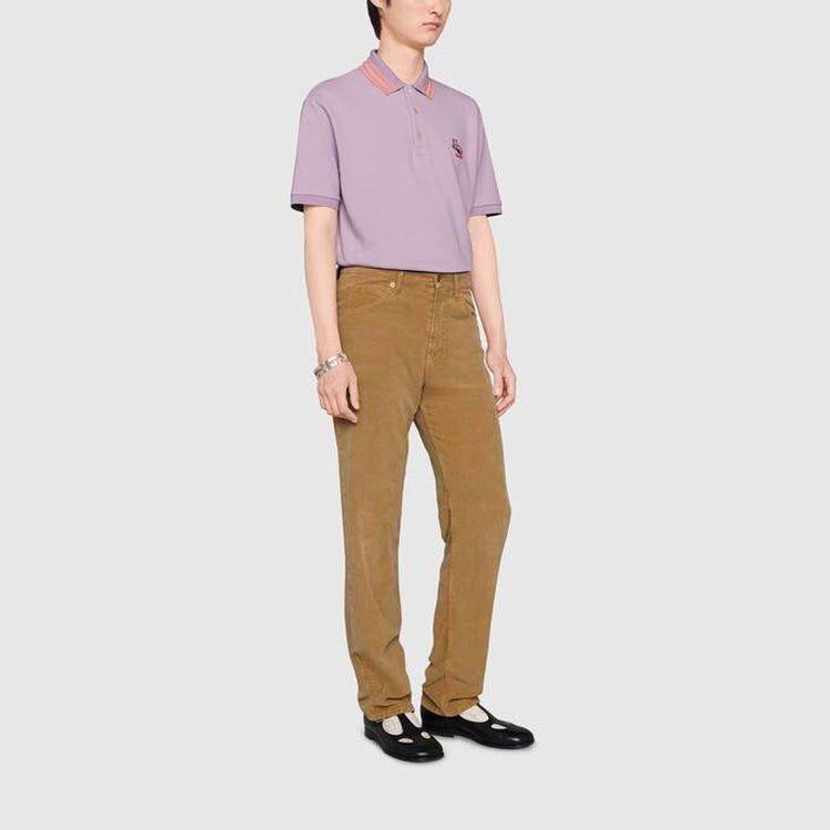 GUCCI Cat Patch Polo Shirt 'Purple' 636403-XJCXW-5405 sold by KicksCrew product image thumbnail 2