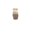 (WMNS) Crocs Brooklyn Ankle Strap Wedge Sandals 'Cream White Brown' 209406-2DS sold by KicksCrew