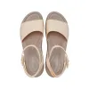 (WMNS) Crocs Brooklyn Ankle Strap Wedge Sandals 'Cream White Brown' 209406-2DS sold by KicksCrew