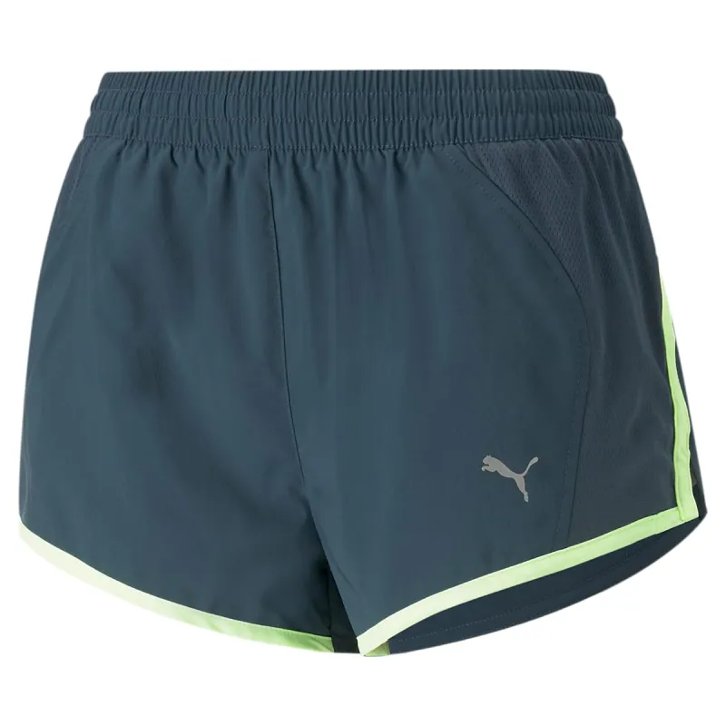 (WMNS) PUMA Run Favorite Velocity 3 Inch Running Shorts 'Green' 523178-16 sold by KicksCrew