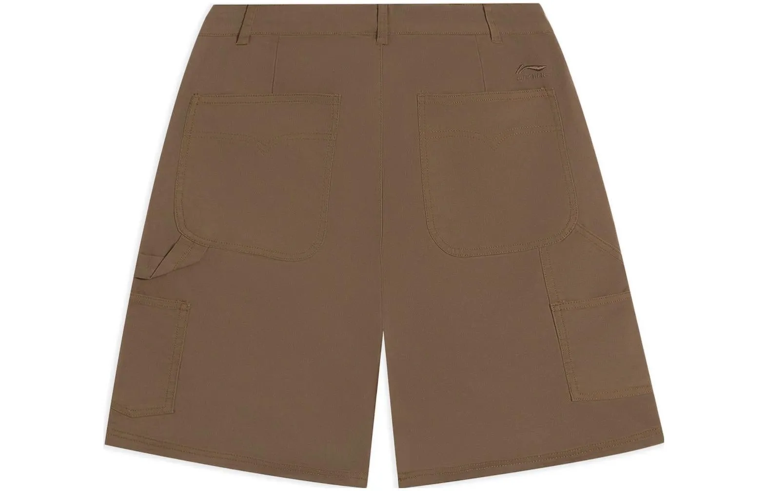 Li-Ning Skateboarding Embroidery Logo Shorts 'Brown' AKSS835-1 sold by KicksCrew product image thumbnail 2