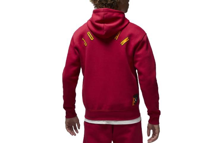 Air Jordan Flight MVP Fleece Pullover Hoodie 'Red' FB7021-619 sold by KicksCrew product image thumbnail 2
