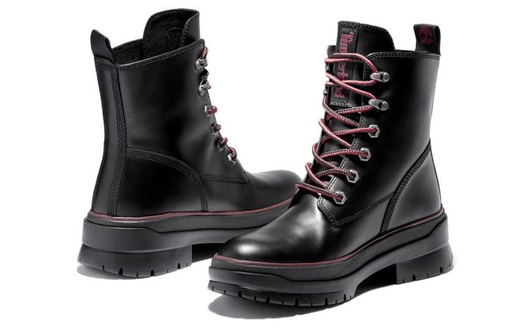 (WMNS) Timberland Premium 6 Inch Waterproof Boots 'Black Red' A2D6A015 sold by KicksCrew product image thumbnail 2