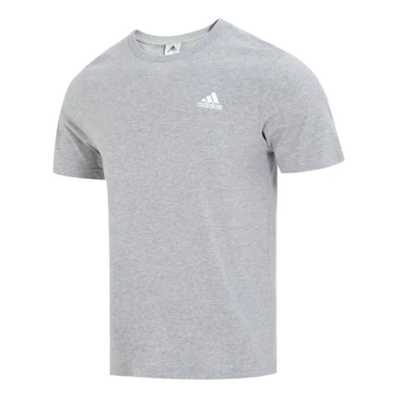 adidas Essentials Single Jersey Embroidered Small Logo T-Shirt 'Grey' IC9288 sold by KicksCrew