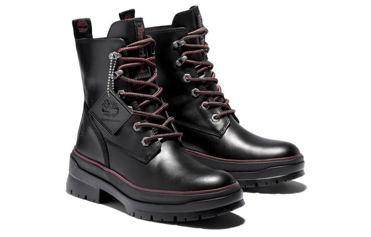 (WMNS) Timberland Premium 6 Inch Waterproof Boots 'Black Red' A2D6A015 sold by KicksCrew product image thumbnail 3