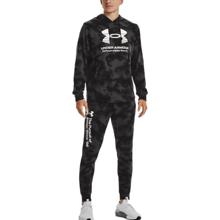 Under Armour Rival Terry Hoodie 'Grey White' 1377185-001 sold by KicksCrew product image thumbnail 3