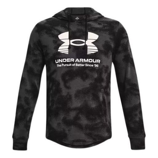 Under Armour Rival Terry Hoodie 'Grey White' 1377185-001 sold by KicksCrew