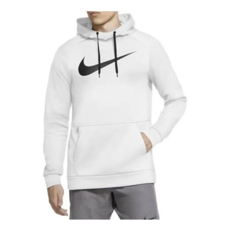 Nike Dri-fit Pullover Training Hoodie 'White Black' DV8008-100 sold by KicksCrew
