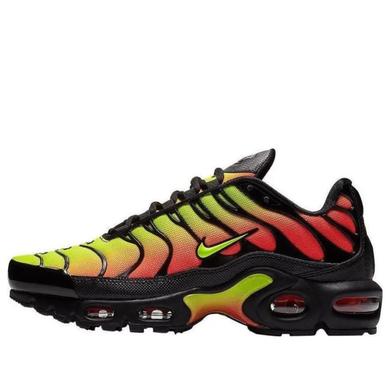 (WMNS) Nike Air Max Plus 'Black Volt Solar Red' AQ9979-001 sold by KicksCrew