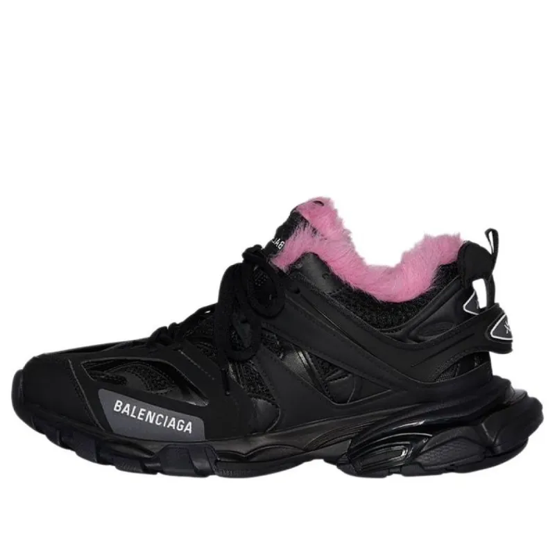 (WMNS) Balenciaga Track Sneakers 'Black Fake Fur Pink' 668555W3CQ61050 sold by KicksCrew