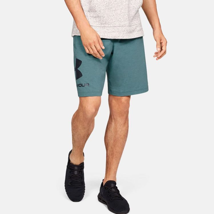 Under Armour Sportstyle Cotton Graphic Shorts 'Blue' 1329300-417 sold by KicksCrew product image thumbnail 3