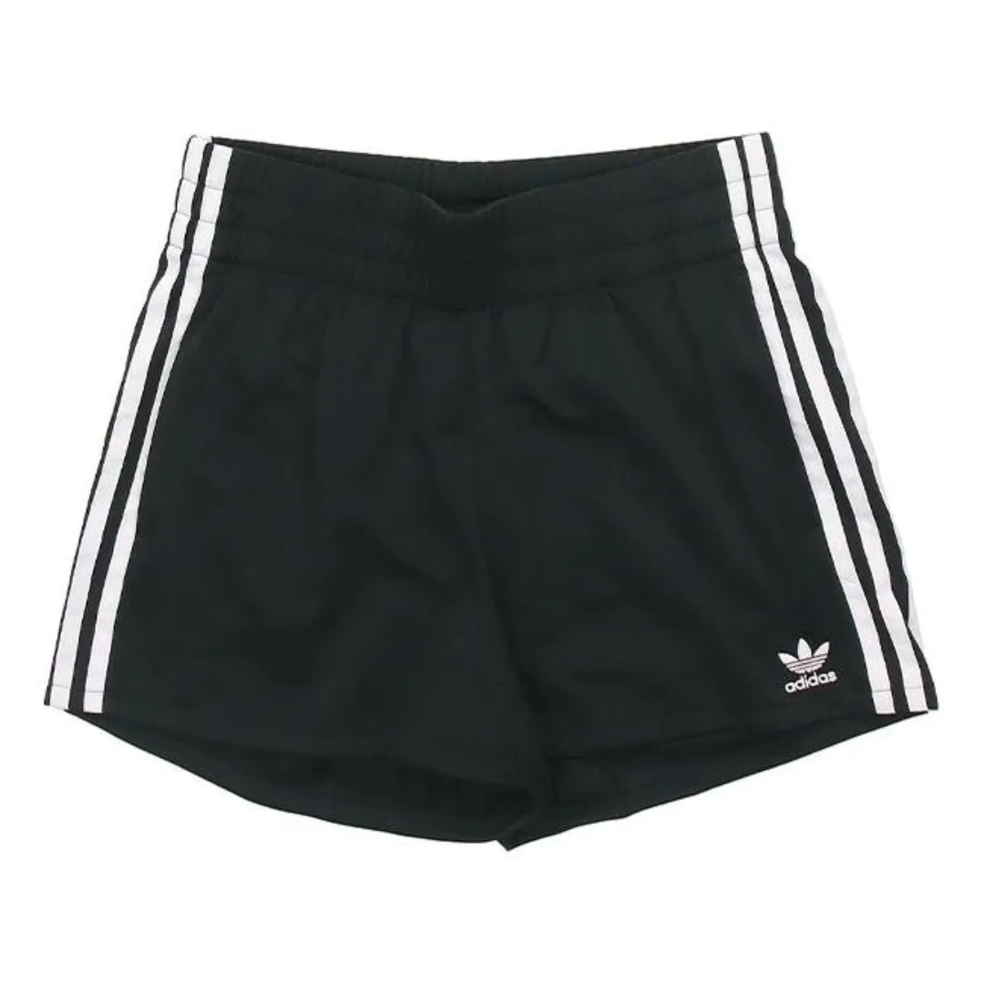(WMNS) adidas 3-Stripes Shorts Asia Sizing 'Black White' FM2610 sold by KicksCrew