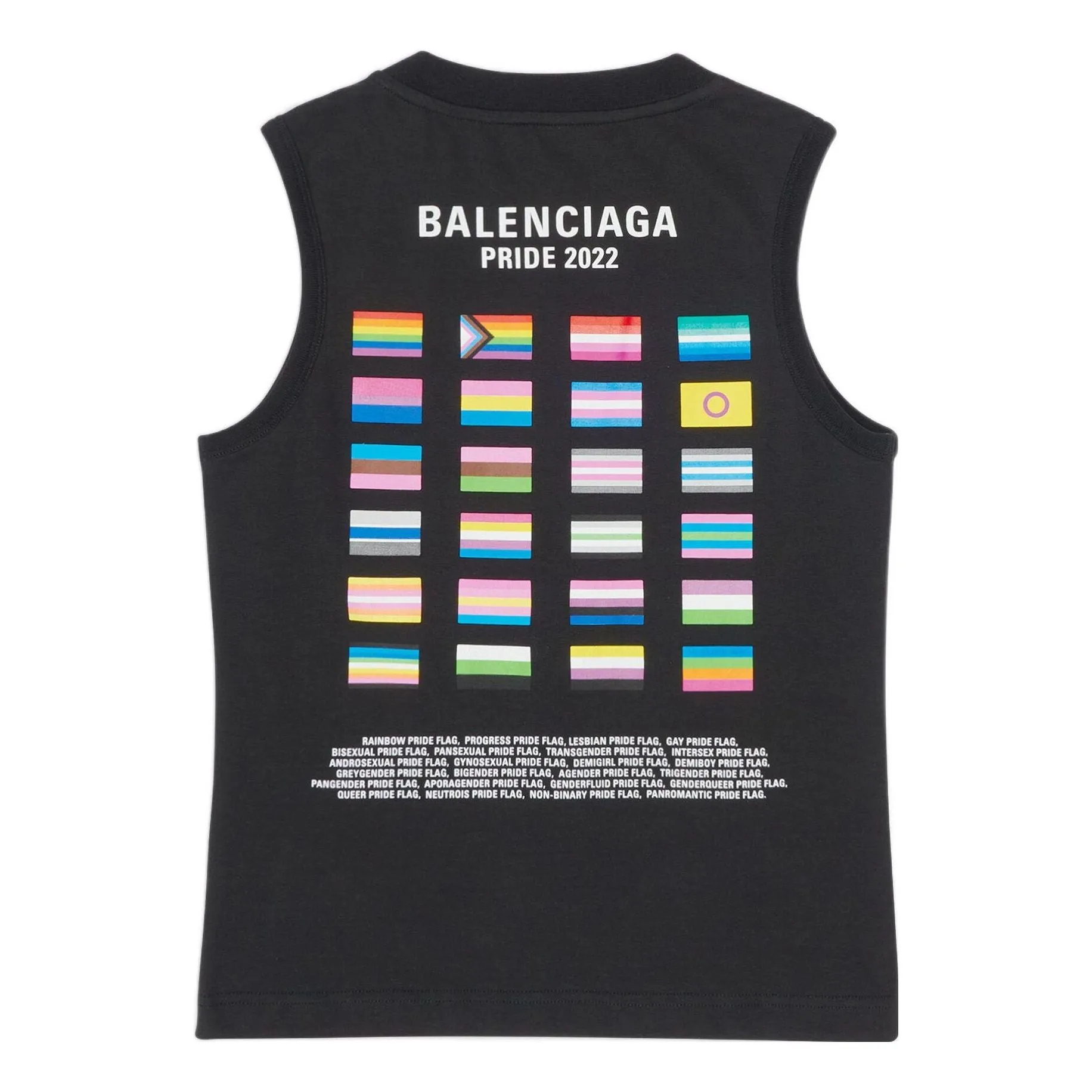 Balenciaga Pride 22 Tank Top 'Black White' 698102TMVO41070