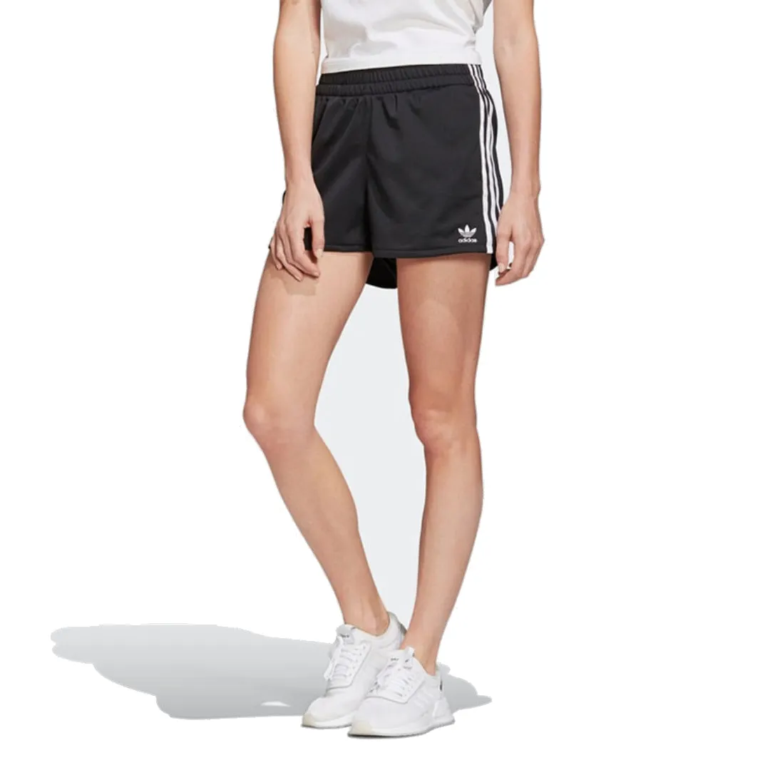 (WMNS) adidas 3-Stripes Shorts Asia Sizing 'Black White' FM2610 sold by KicksCrew product image thumbnail 2