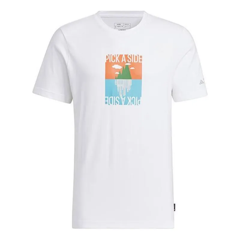 adidas Polygiene Graphic T-shirt Asia Sizing 'White' IS0271 sold by KicksCrew