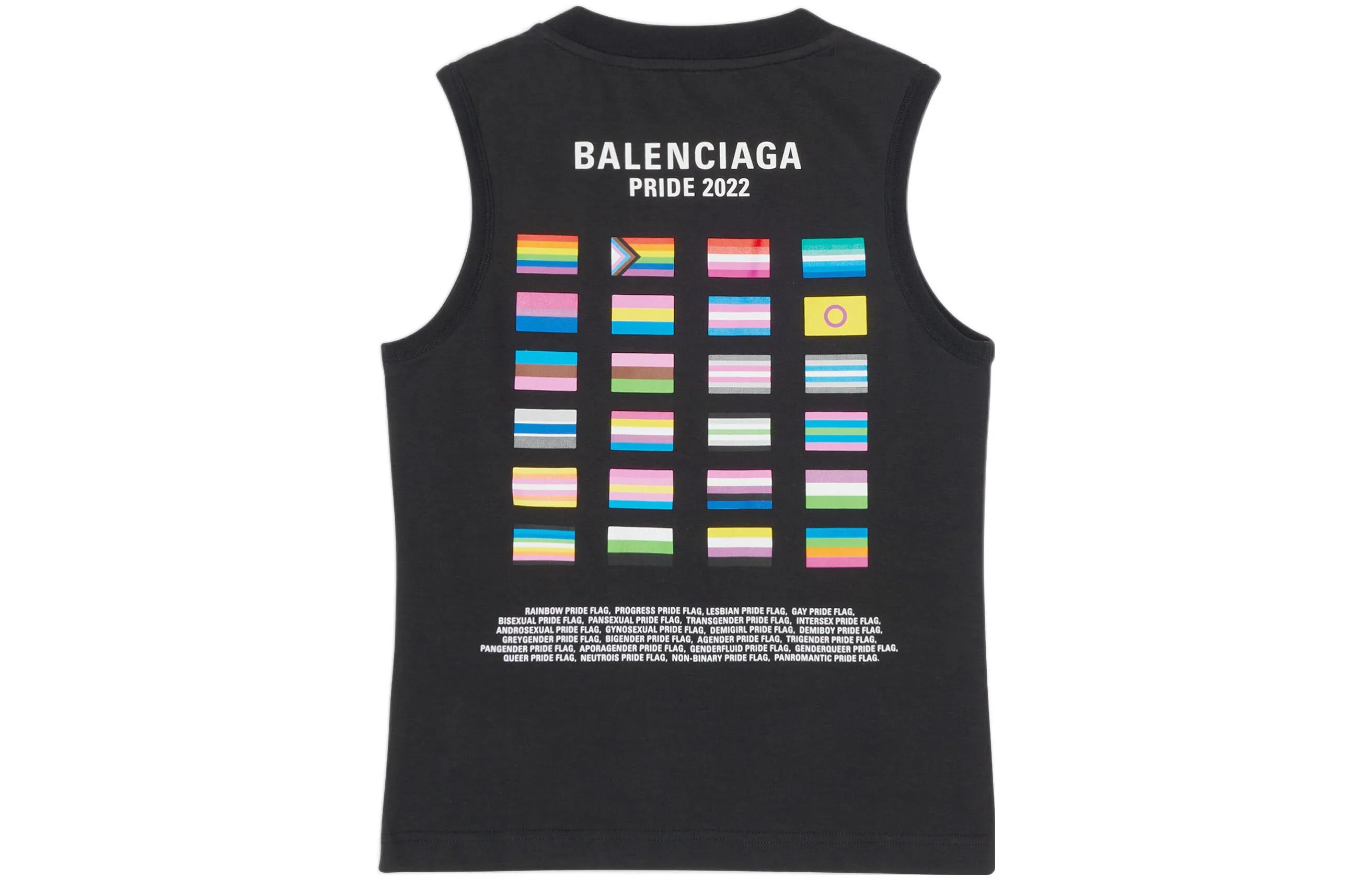 Balenciaga Pride 22 Tank Top 'Black White' 698102TMVO41070 sold by KicksCrew product image thumbnail 2