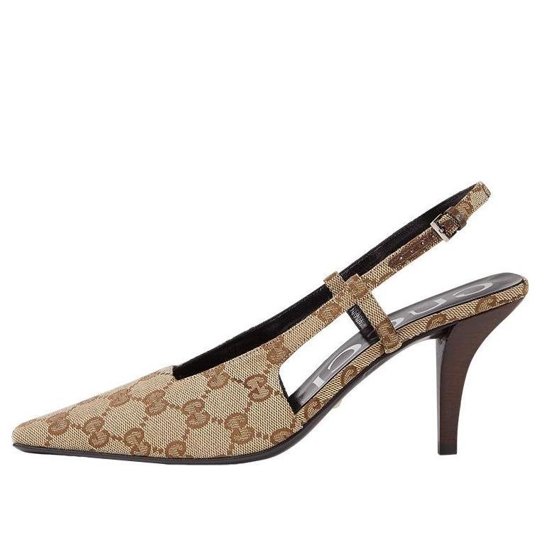 (WMNS) GUCCI GG slingback pump 'Beige' 675420-KY980-9763 sold by KicksCrew