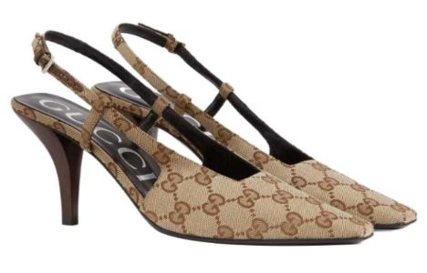 (WMNS) GUCCI GG slingback pump 'Beige' 675420-KY980-9763 sold by KicksCrew