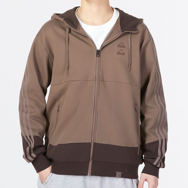 Adidas St Gz Must Haves Knit Jackets 'Brown' IA6966 sold by KicksCrew product image thumbnail 3