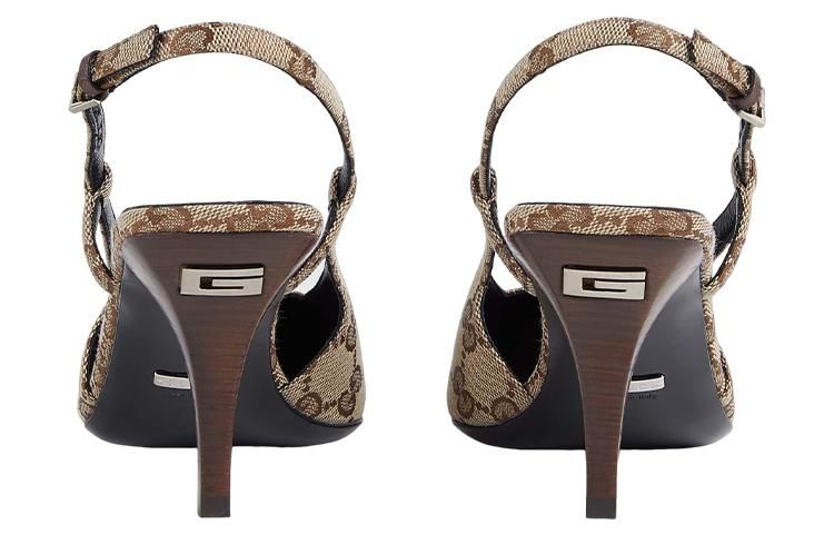 (WMNS) GUCCI GG slingback pump 'Beige' 675420-KY980-9763 sold by KicksCrew product image thumbnail 4