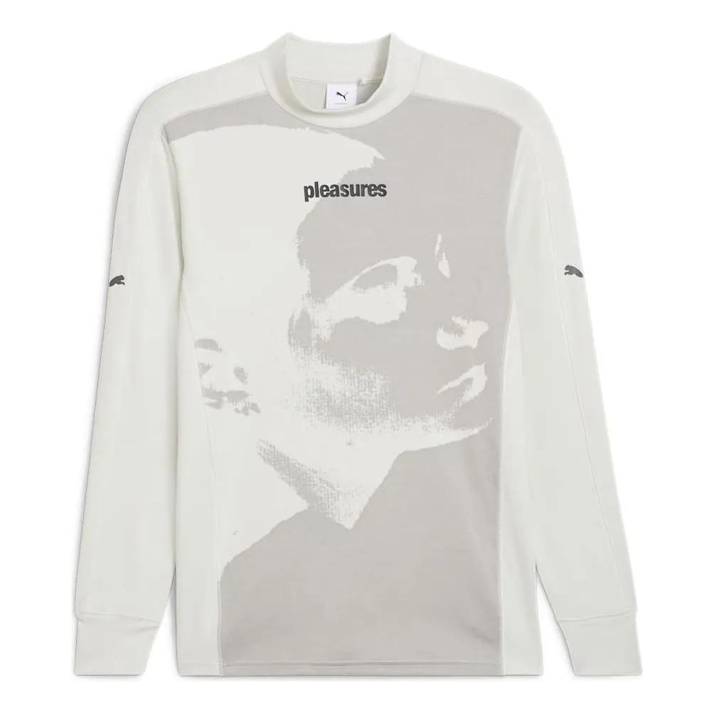 PUMA x PLEASURES Base Long Sleeve T-shirt 'Warm White' 624097-65 sold by KicksCrew