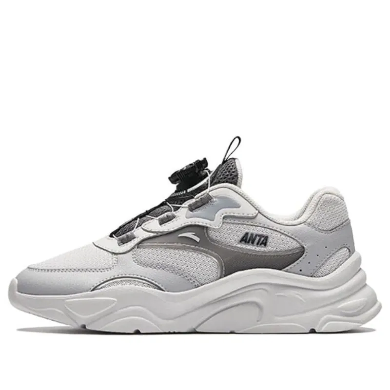 (GS) ANTA Running Series Sneakers 'White Grey Black' A312418801-3 sold by KicksCrew