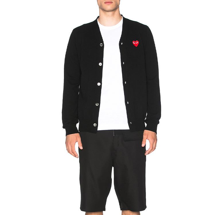 COMME des GARCONS PLAY Cardigan Red Emblem 'Black' AZ-N008-051-1 sold by KicksCrew product image thumbnail 5