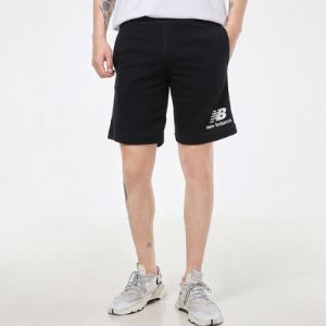 New Balance Essentials Stacked Logo Shorts 'Black' AMS03558-BK sold by KicksCrew