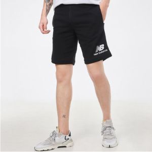 New Balance Essentials Stacked Logo Shorts 'Black' AMS03558-BK sold by KicksCrew