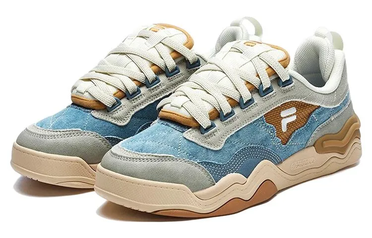 (WMNS) FILA FUSION Kick Sneakers 'Blue Grey Brown' T12W312201FCB sold by KicksCrew product image thumbnail 2