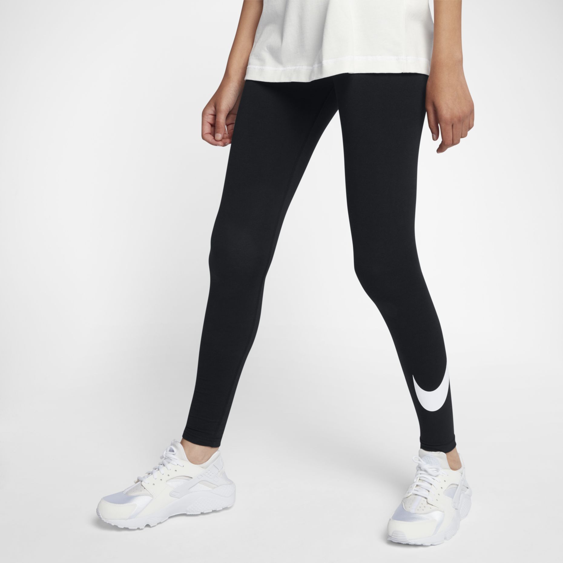 (WMNS) Nike Leggings Club Logo 2 'Black' 815998-010 sold by KicksCrew product image thumbnail 3