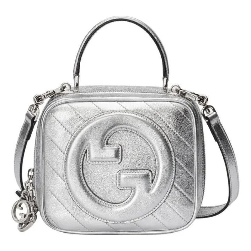 (WMNS) Gucci Blondie Top Handle Bag 'Silver' 744434-AACBO-8106 sold by KicksCrew