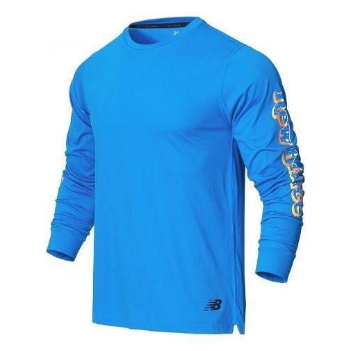 New Balance R.W.Tech Graphic Long Sleeve T-shirt 'Serene Blue' MT21065-1 sold by KicksCrew