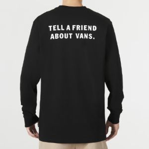 Vans Dimensions Long Sleeve T-Shirt 'Black' VN0A54NWBLK sold by KicksCrew